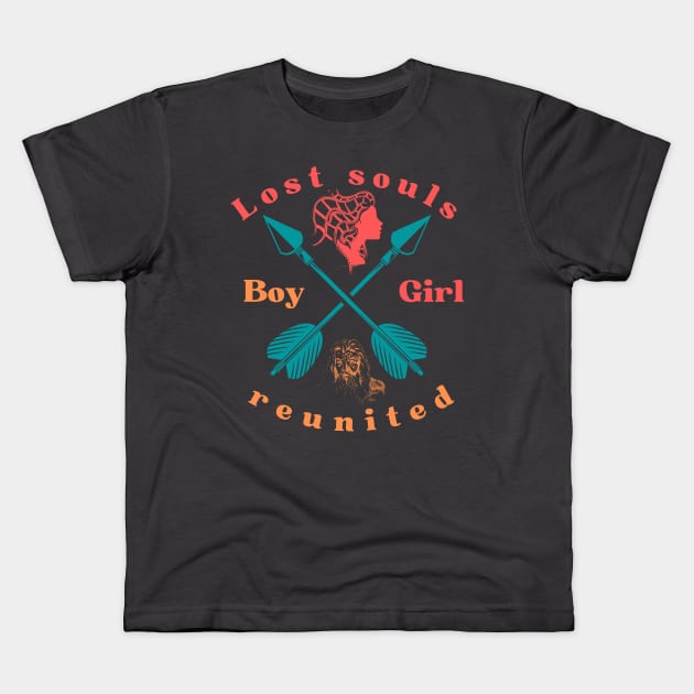 Lost souls reunited, boys and girls Kids T-Shirt by Goldenvsilver